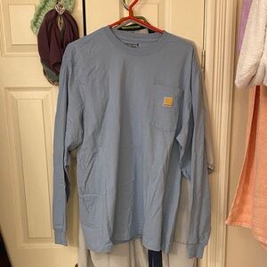 Carhartt Light Blue Pocket Long Sleeve Tee